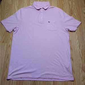 Vineyard Vines Pink Polo Shirt Classic Style